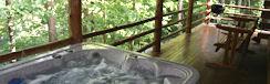 Great Shaded Hot Tub Log Cabin in Eureka Springs