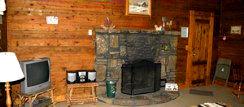 Eureka Springs Cabins - Fireplace